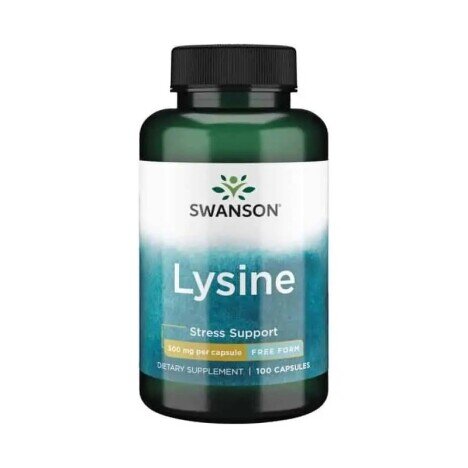 Swanson L-Lysine - 500mg Free-Form - 100 capsule